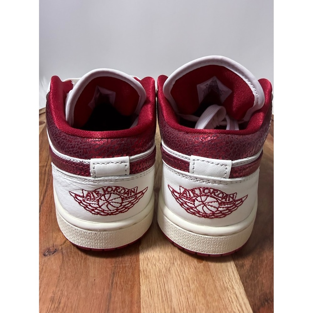 Nike Air Jordan 1 Low Ruby Red Sneakers Retro HJ9338-106 Womens Size - Picture 11 of 11
